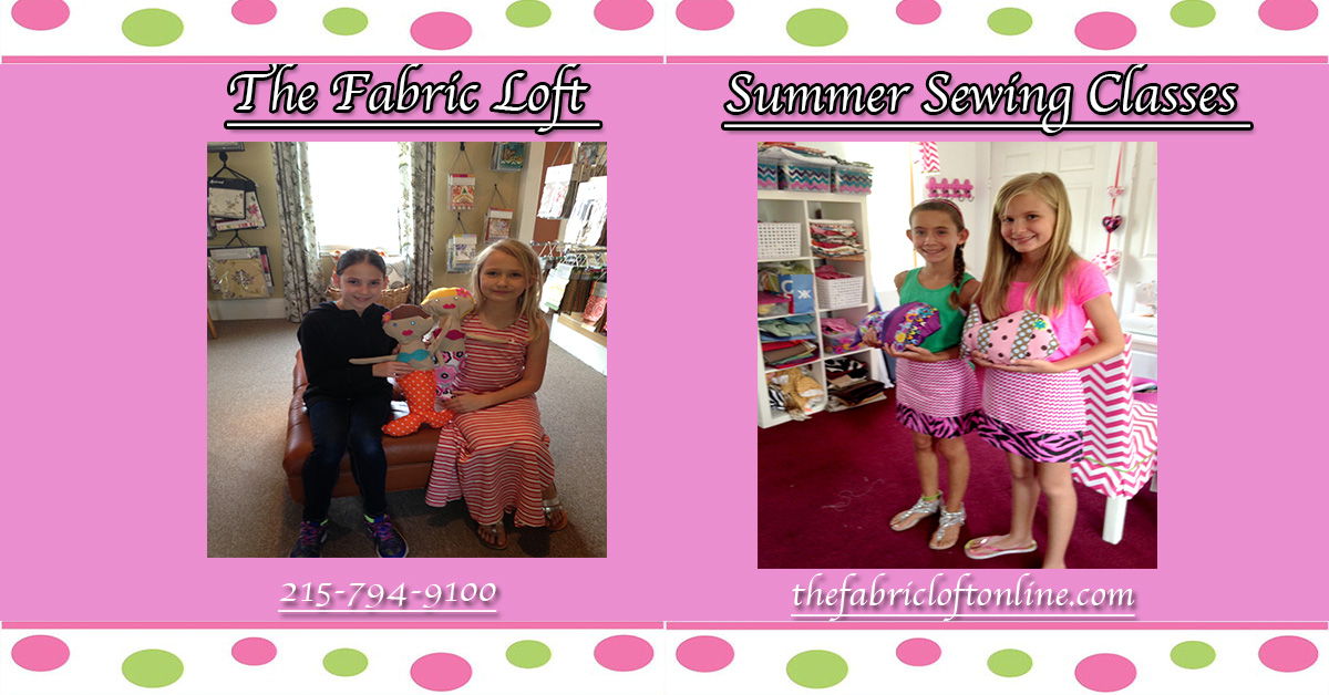 Lambertville Girl Scouts Earn Their Sewing Class Badge At The Fabric Loft